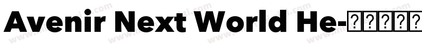 Avenir Next World He字体转换